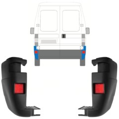 Zadný roh nárazníka pre Peugeot Boxer 2002-2006 / Ľavá+Pravá / Sada 13221