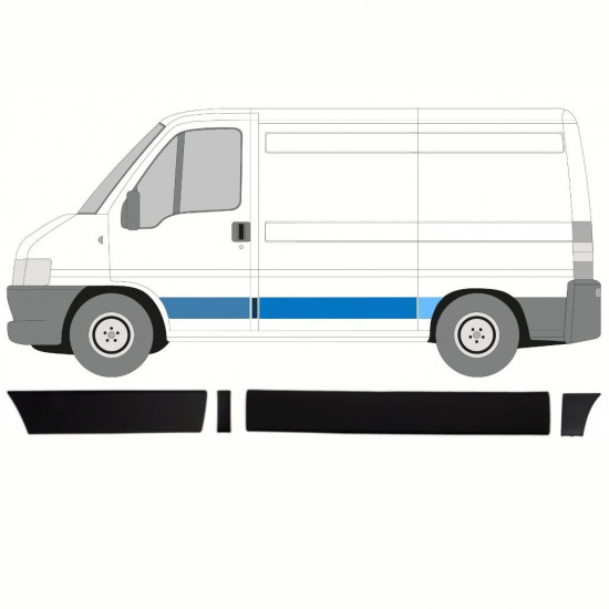 Sada líšt pre Fiat Ducato Boxer Relay 2002-2006 / SWB / Ľavý /  8480