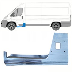 Opravný diel B-stĺpika + Opravný plech prahu pre Citroen Jumper 2006-2025 / Ľavý / Sada 13954