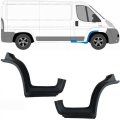 Opravný plech predného blatníka s časťou prahu pre Citroen Jumper 2006-2025 / Ľavá+Pravá / Sada 14106
