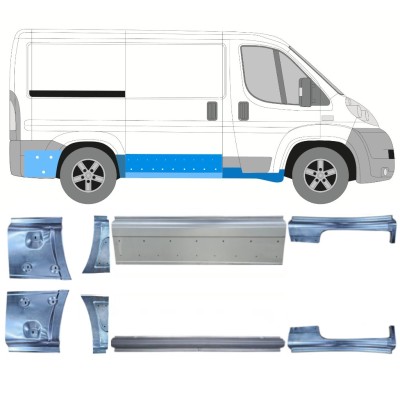 Opravný plech sada pre Fiat Ducato 2006-2014 / Ľavá+Pravá / 14814
