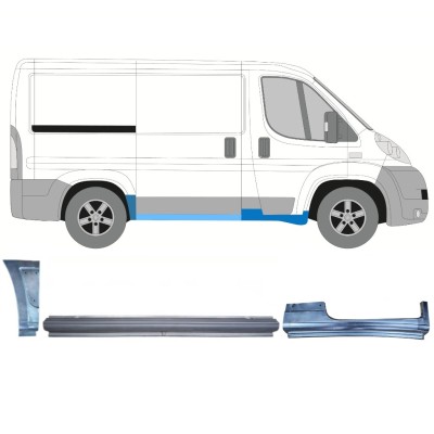 Opravný plech sada pre Fiat Ducato 2006-2014 / Pravá / 14810