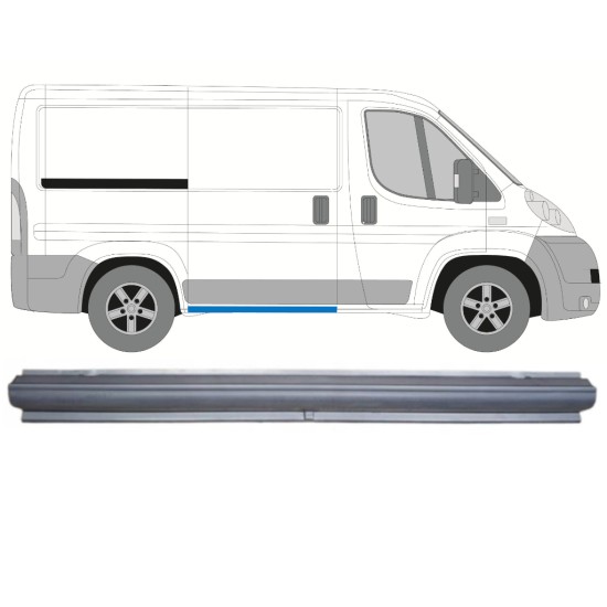 Kompletný prah posuvných dverí pre Fiat Ducato 2006-2014 / Pravá 14734 Kompletný prah posuvných dverí pre Fiat Ducato 2006-2014 / Pravá 14734