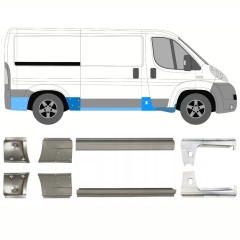 Opravný plech prahu pre Citroen Jumper 2006-2025 / Ľavá+Pravá / Sada 14159