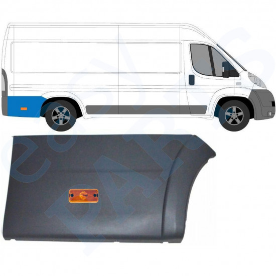 Zadná bočná lišta so svetlom pre Fiat Ducato 2006- / LWB / Pravá /  10682