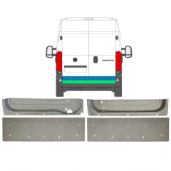 Opravný plech zadných dverí pre Peugeot Boxer 2006-2026 / Sada 14261