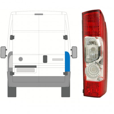 Zadná lampa pre Fiat Ducato 2006-2014 / Pravá 8239