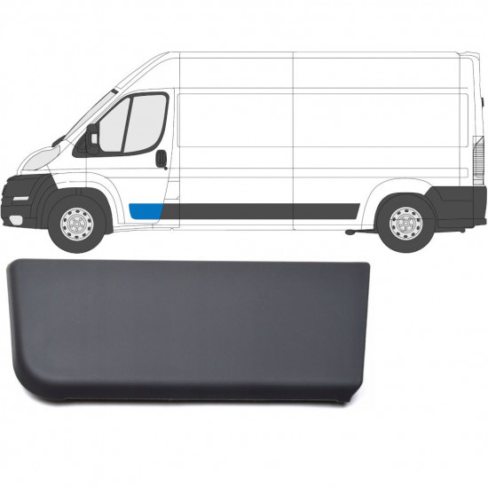 Lišta predných dverí pre Fiat Ducato 2006- / Ľavý 6530