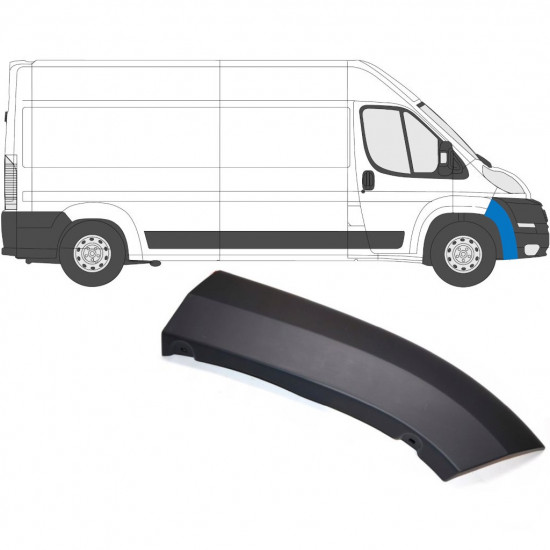 Bočná lišta predného nárazníka pre Fiat Ducato 2006- / Pravá 6538
