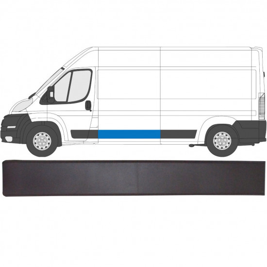 Bočná lišta pre Fiat Ducato 2006- / Vľavo = Vpravo (symetrické) 6536