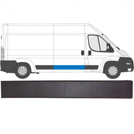 Bočná lišta posuvných dverí pre Fiat Ducato 2006- / Pravá 6537