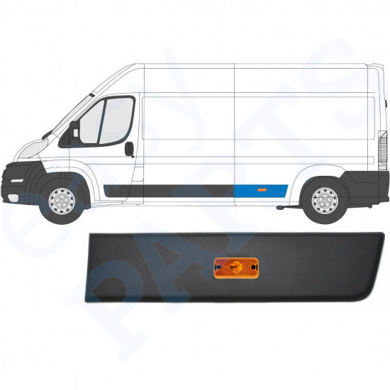 Zadná bočná lišta so svetlom pre Fiat Ducato 2006- / Ľavý /  10679