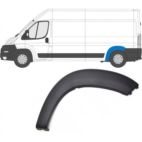 Bočná lišta zadného blatníka pre Fiat Ducato 2006- / Ľavý 6555