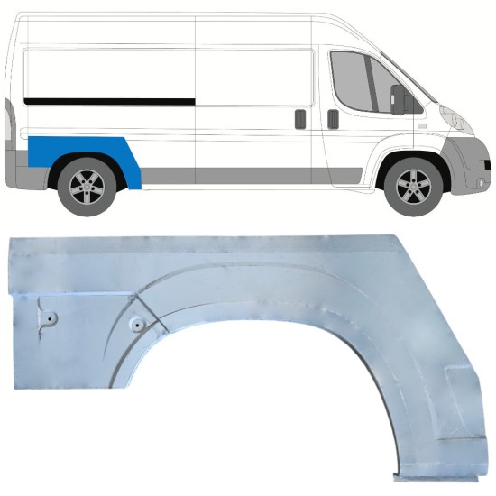Lem zadného blatníka pre Peugeot Boxer 2006-2026 / Pravá 16947