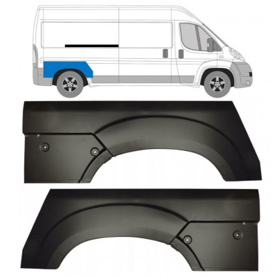 Lem zadného blatníka pre Fiat Ducato 2006- / Sada 11727