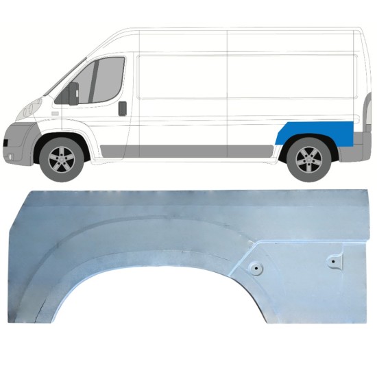 Lem zadného blatníka pre Citroen Jumper 2006-2026 / Ľavý 16960