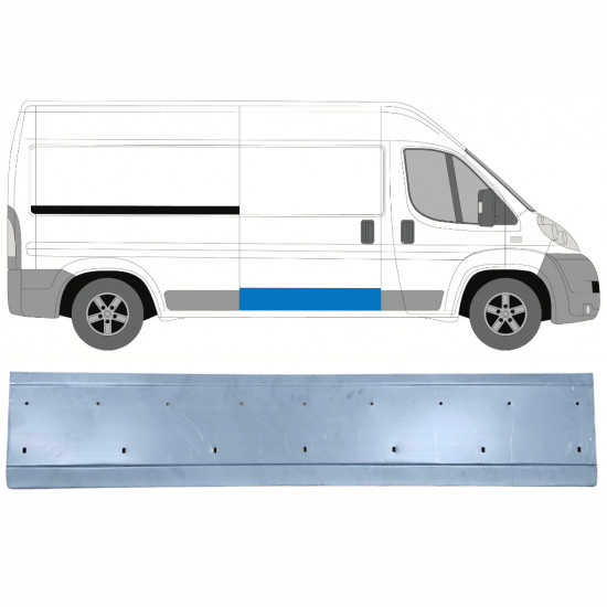 Opravný plech posuvných dverí pre Fiat Ducato 2006- / Pravá 10964