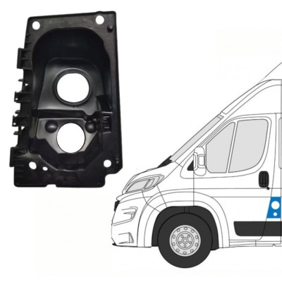 Puzdro dvierok palivovej nádrže pre Fiat Ducato 2014-2018 / Ľavý 15135