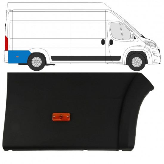 Zadná bočná lišta so svetlom pre Fiat Ducato 2018- / Pravá 7788