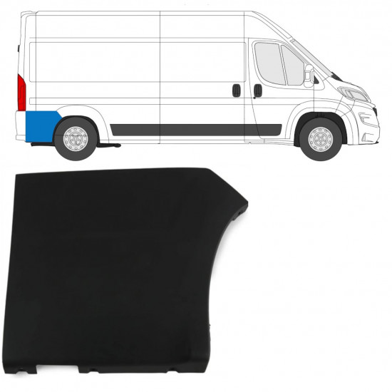 Zadná bočná lišta pre Fiat Ducato 2018- / Pravá 7790