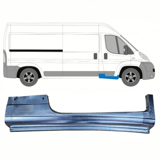 Opravný plech prahu predných dverí pre Fiat Ducato 2006-2014 / Pravá 14798 Opravný plech prahu predných dverí pre Fiat Ducato 2006-2014 / Pravá 14798