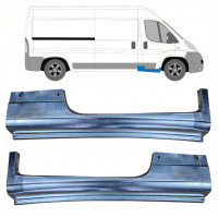 Opravný plech prahu predných dverí pre Fiat Ducato 2006-2014 / Ľavá+Pravá / Sada 12982