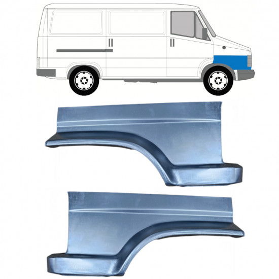 Opravný plech predného blatníka pre Fiat Ducato / C25 / J5 1990-1994 / Ľavá+Pravá / Sada 9819