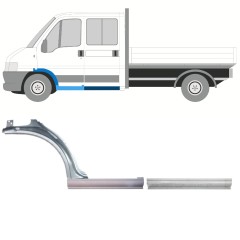 Opravný plech prahu + predného blatníka pre Citroen Jumper 1994-2006 / Ľavý / Sada 14460