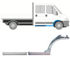 Opravný plech prahu + predného blatníka pre Citroen Jumper 1994-2006 / Pravá / Sada 14458