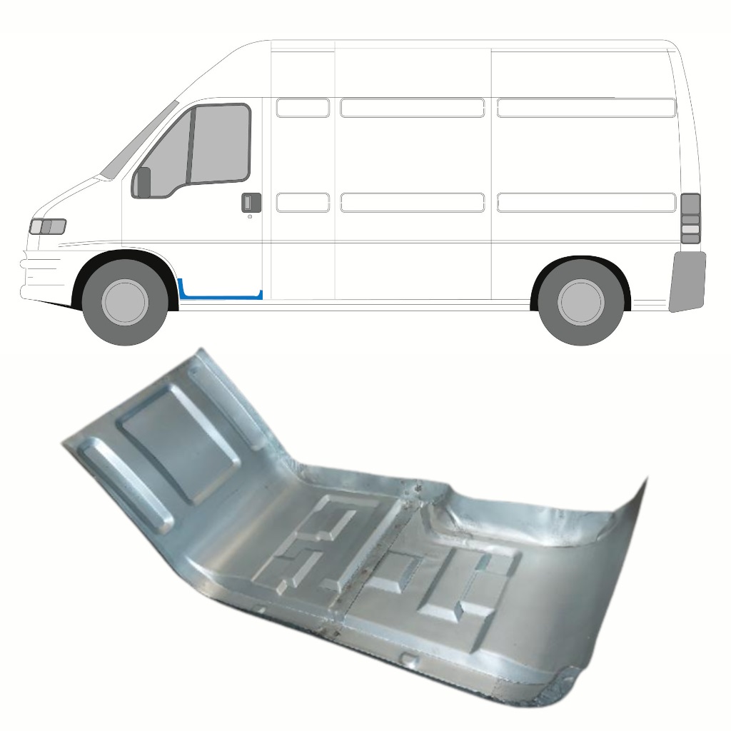 Opravný Plech Predného Schodu Pre Fiat Ducato 1994-2006 / Ľavý 8767