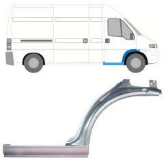 Opravný plech prahu + predného blatníka pre Peugeot Boxer 1994-2006 / Pravá / Sada 14078