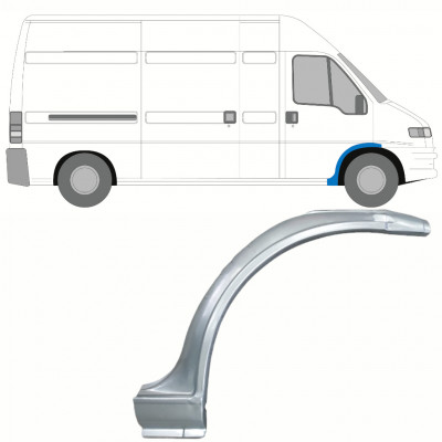 Opravný plech predného podbehu pre Fiat Ducato 1994-2006 / Pravá 10699