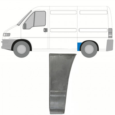 Lem zadného blatníka pre Fiat Ducato Boxer Relay 1994-2006 / Ľavý 9123