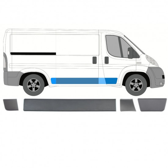 Sada líšt pre Fiat Ducato Boxer Relay 2006-2018 / SWB / Pravá /  8464