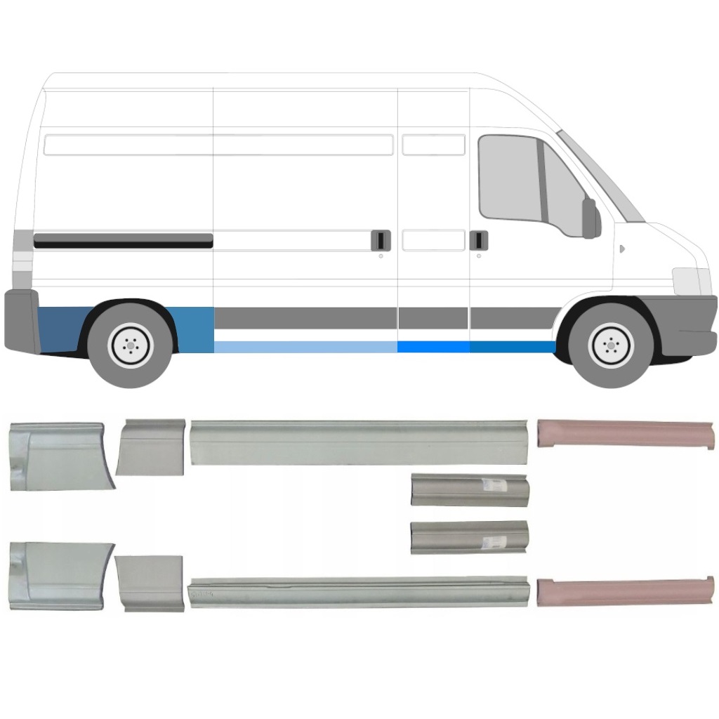 Opravný Plech Sada Pre Fiat Ducato 1994-2006 / 5757