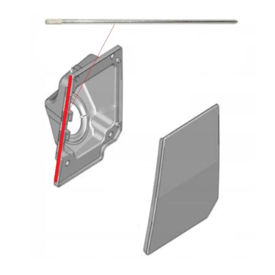 Čap závesu viečka palivovej nádrže pre Fiat Ducato 2006-2014 15137