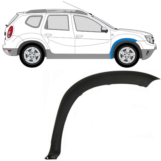 Bočná lišta predného blatníka pre Dacia Duster 2010-2017 / Pravá 16017