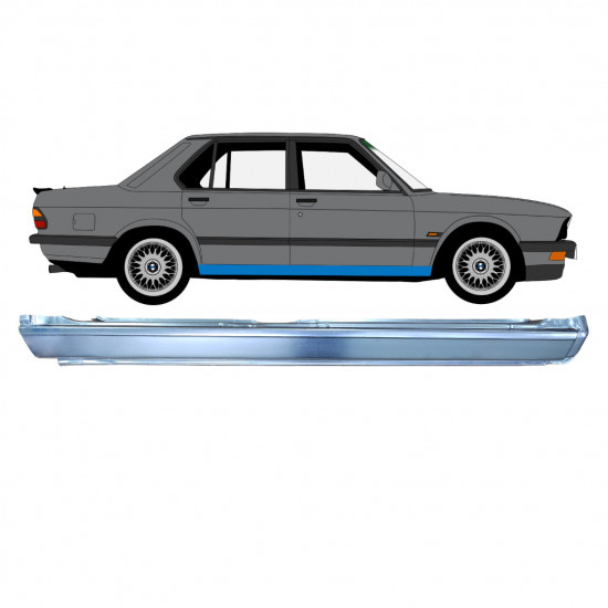 Opravný plech prahu pre BMW 5 E28 1981-1987 / Pravá 7624