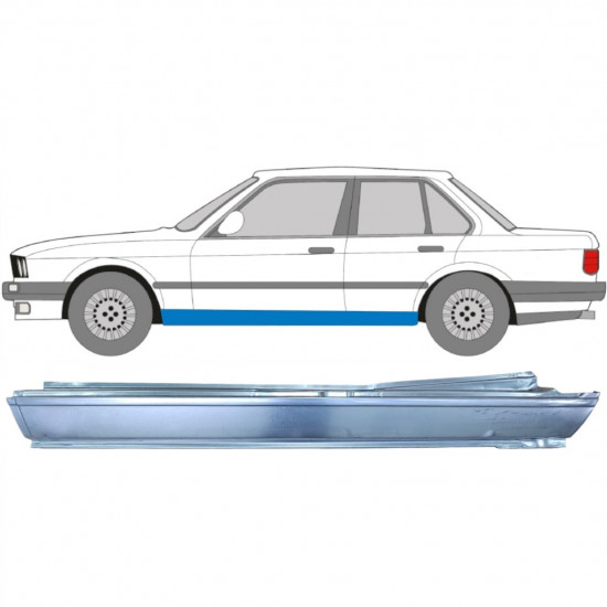 Kompletný prah pre BMW 3 E30 1982-1994 / Ľavý 9147