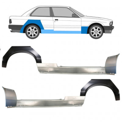 Opravný plech prahu + predného blatníka + zadného blatníka pre BMW 3 E30 1982-1987 11510