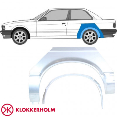 Opravný plech vnútorného + vonkajšieho zadného blatníka pre BMW 3 E30 1982-1987 / Ľavý / Sada 10849