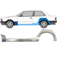 Opravný plech prahu + predného blatníka + zadného blatníka pre BMW 3 E30 1987-1994 / Ľavý / Sada 11512