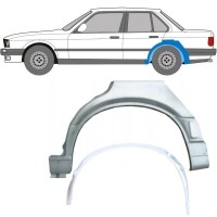 Opravný plech vnútorného + vonkajšieho zadného blatníka pre BMW 3 E30 1987-1994 / Ľavý / Sada 10861