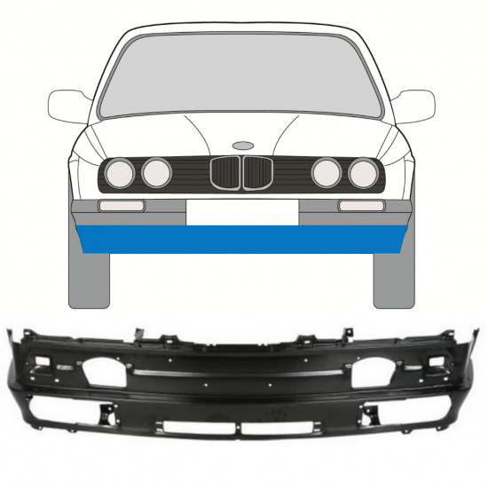 Vnútorný predný opravný plech pre BMW 3 E30 1987- 11554