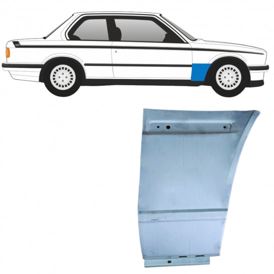 Opravný plech predného blatníka pre BMW 3 E30 1982-1994 / Pravá 11481