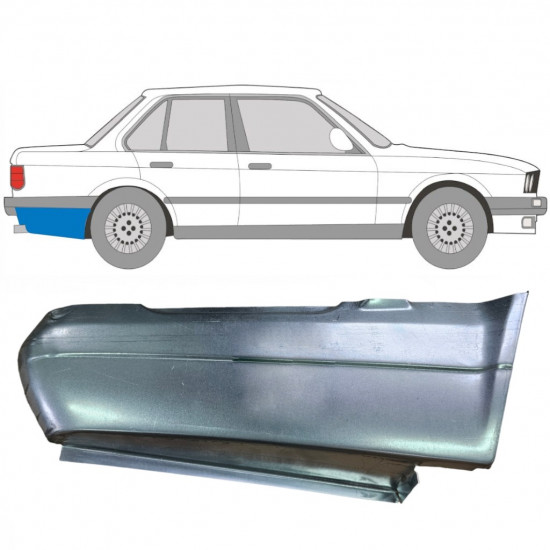 Lem zadného blatníka pre BMW 3 E30 1982-1987 / Pravá 6388