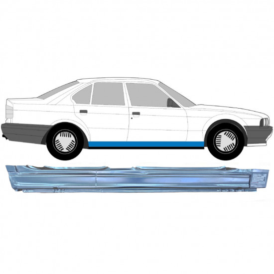 Opravný plech prahu pre BMW 5 E34 1987-1996 / Pravá 8539