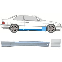 Kompletný prah + opravný plech predného blatníka pre BMW 3 E36 1990-2000 / Pravá / COUPE / Sada 17021