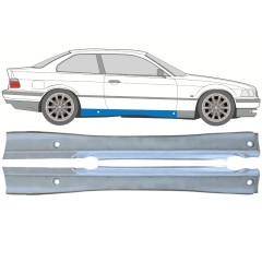 Kompletný prah pre BMW 3 E36 1990-2000 / Ľavá+Pravá / COUPE / Sada 16067