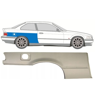 Lem zadného blatníka pre BMW 3 E36 1990-2000 / Pravá / COUPE 16383